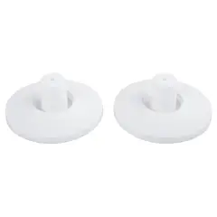 INDEGAL - Soporte para barra 2 piezas plástico blanco
