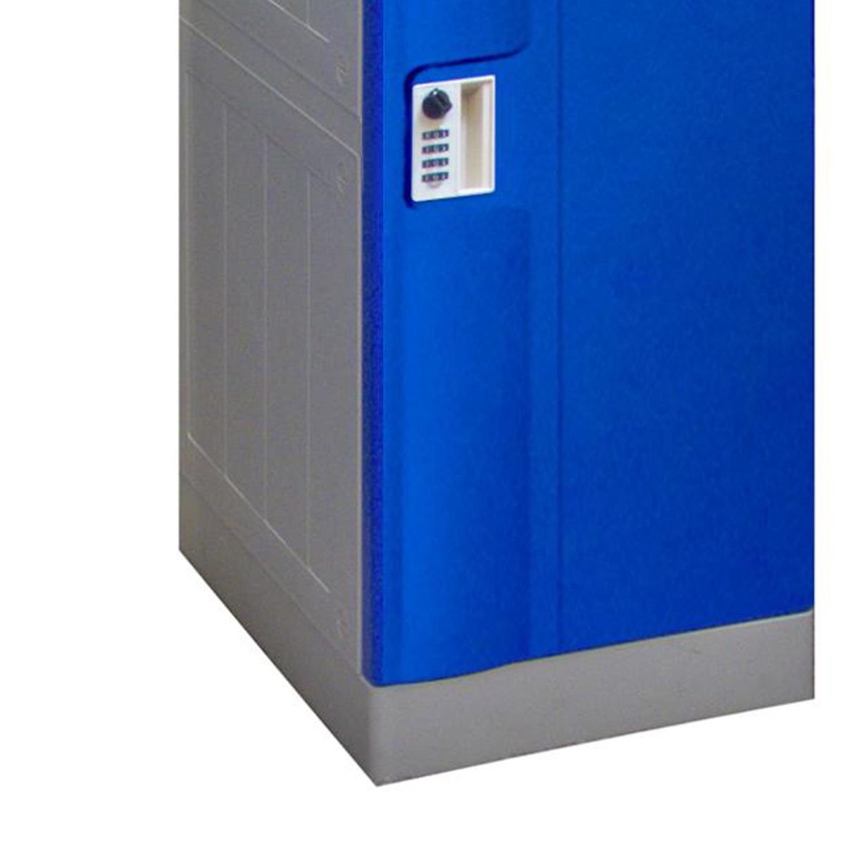 MALETEK - Locker Plástico Abs con Llave 2 Puerta(s) 2 Repisa(s) 38xx38 cm Azul