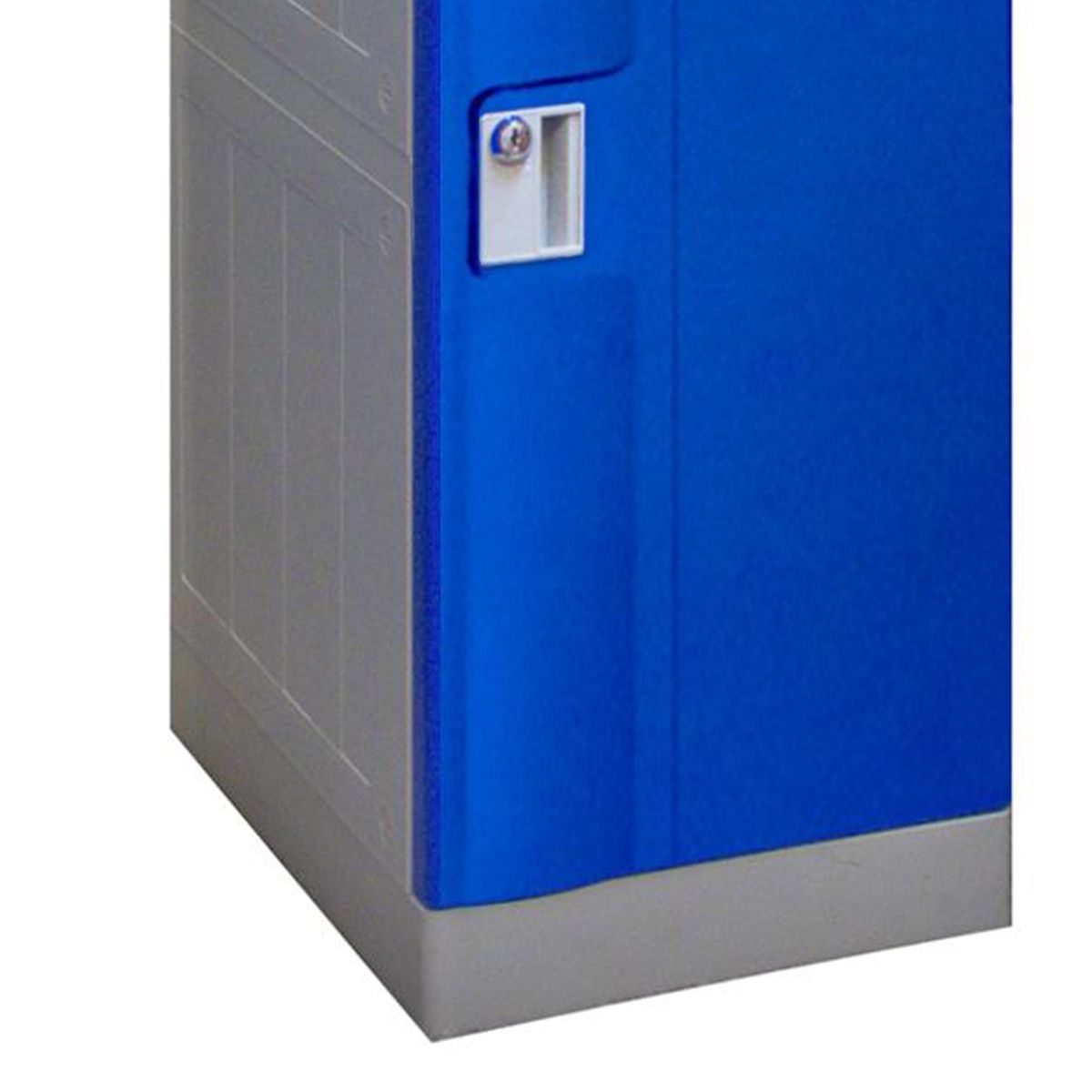 MALETEK - Locker Plástico Abs con Llave 2 Puerta(s) 2 Repisa(s) 38xx38 cm Azul