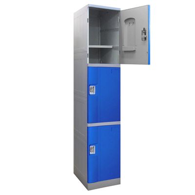 Imagen 2 del producto Locker con Portacandado 3 Puerta(s) 3 Repisa(s) 38xx38 cm Azul
