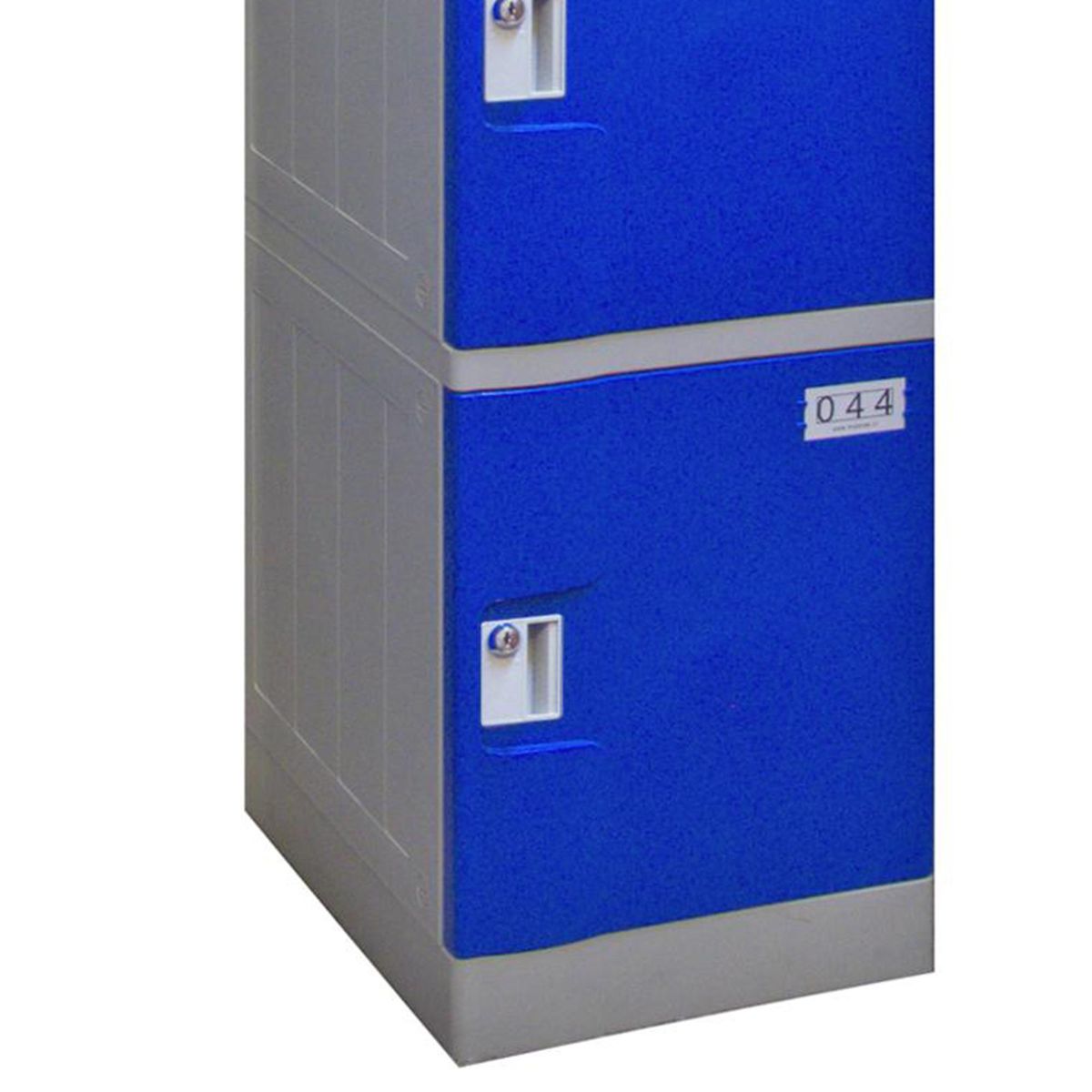 MALETEK - Locker Plástico Abs con Llave 4 Puerta(s) 4 Repisa(s) 38xx38 cm Azul