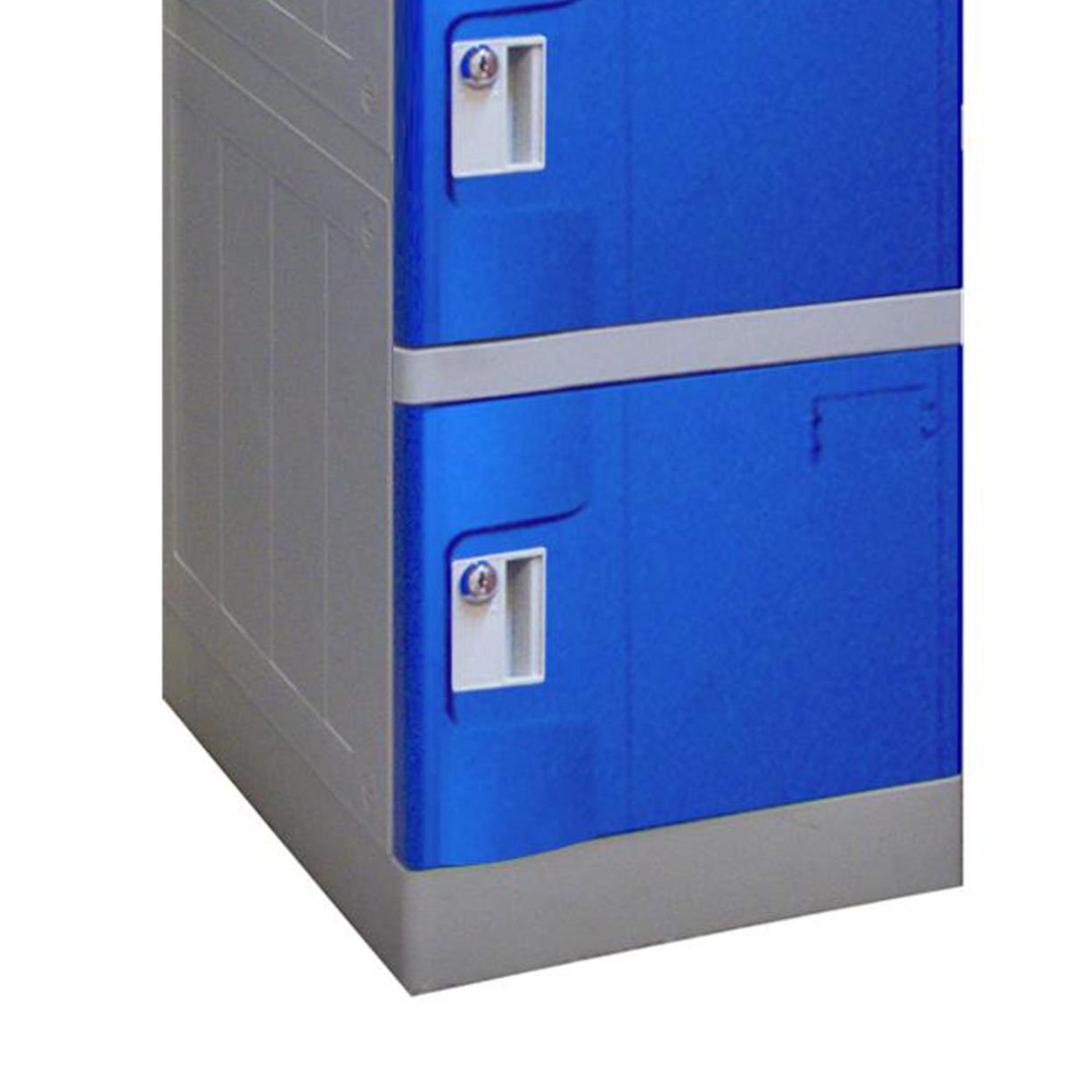 MALETEK - Locker Plástico Abs con Llave 6 Puerta(s) 38x194x38 cm Azul
