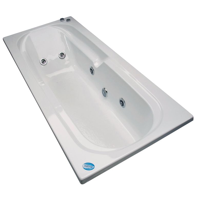 Tina 180cm x 80cm hidromasaje Mylos 6 jets izquierda