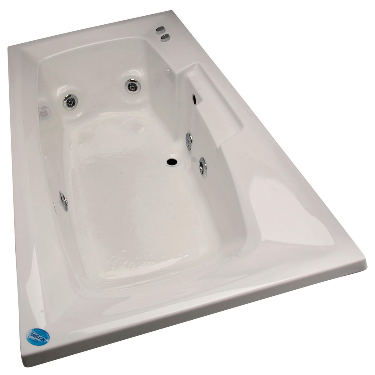 NORGLAS - Tina 181cm x 90cm  hidromasaje Epiro 5 jets derecha norglas