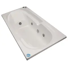 NORGLAS - Tina 153cm x 75cm  hidromasaje Greca 5 jets izquierda