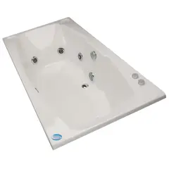 NORGLAS - Tina 163cm x 82cm  hidromasaje Pireo 5 jets izquierda
