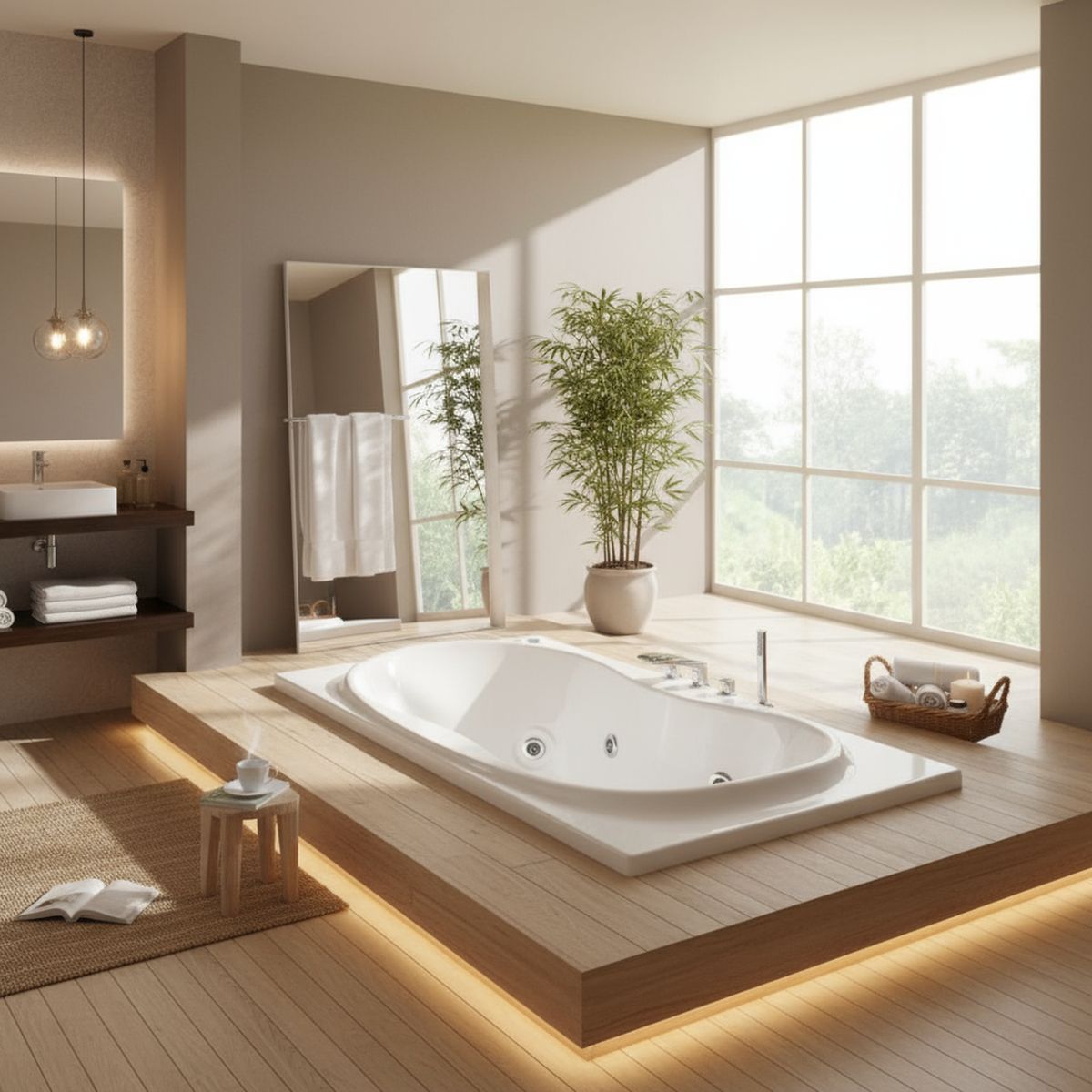 NORGLAS - Tina 183cm x 107cm  hidromasaje Evros 8 jets derecha norglas