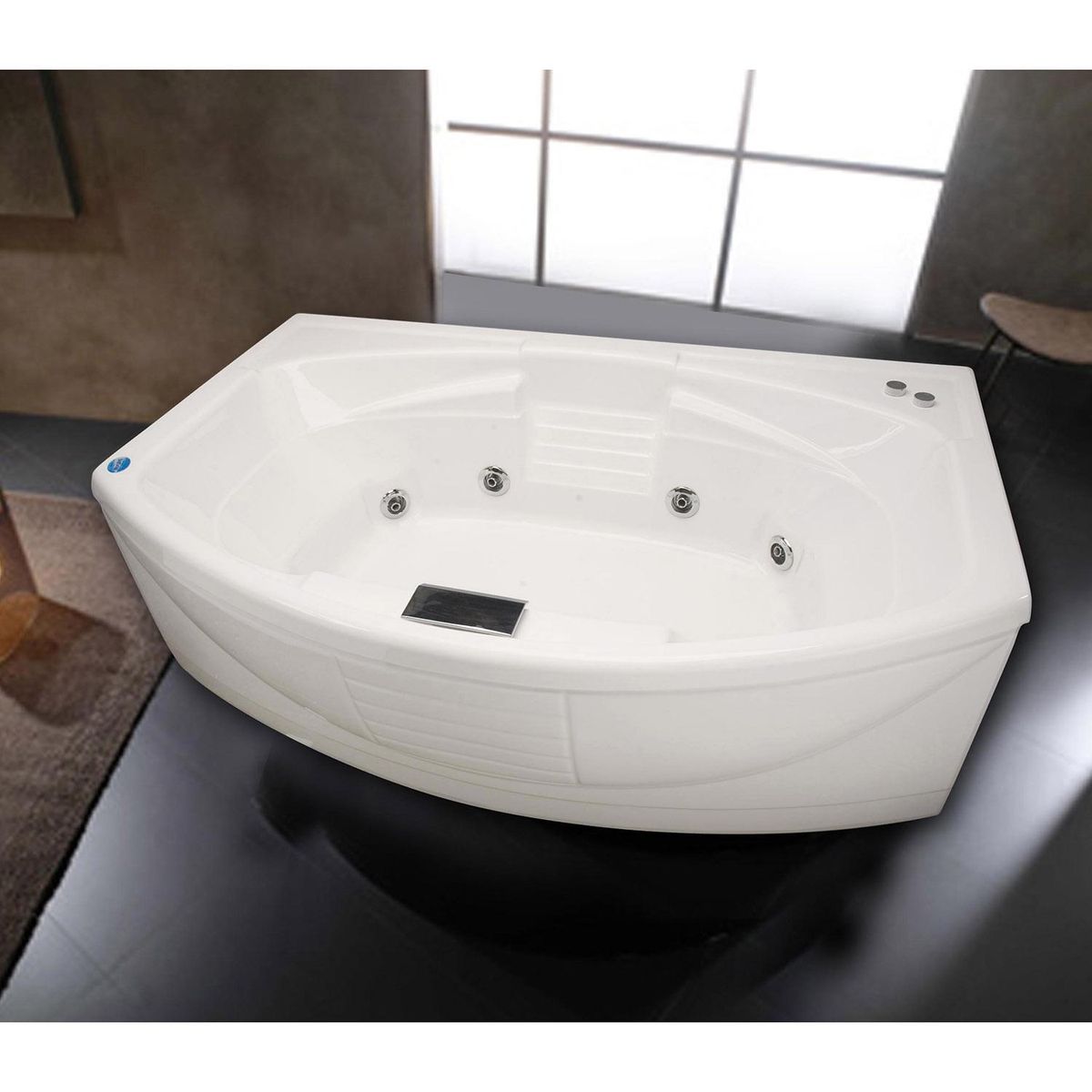 NORGLAS - Tina 183cm x 122cm  hidromasaje Arcadia 8 jets izquierda norglas