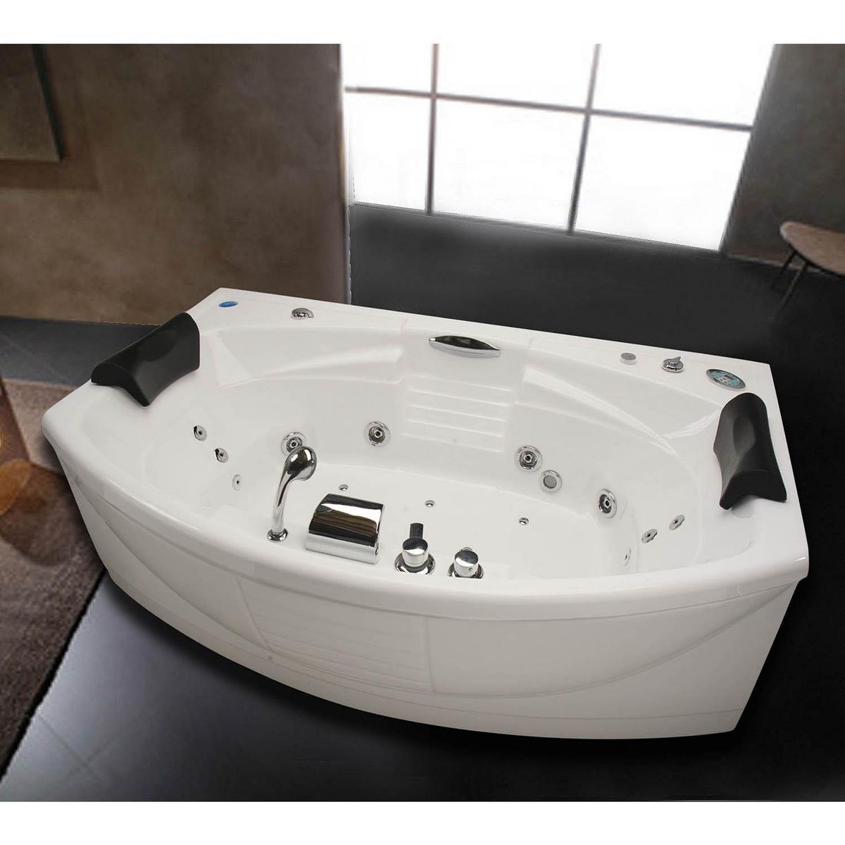 NORGLAS - Tina 183cm x 122cm  hidromasaje Arcadia full 8 jets izquierda norglas