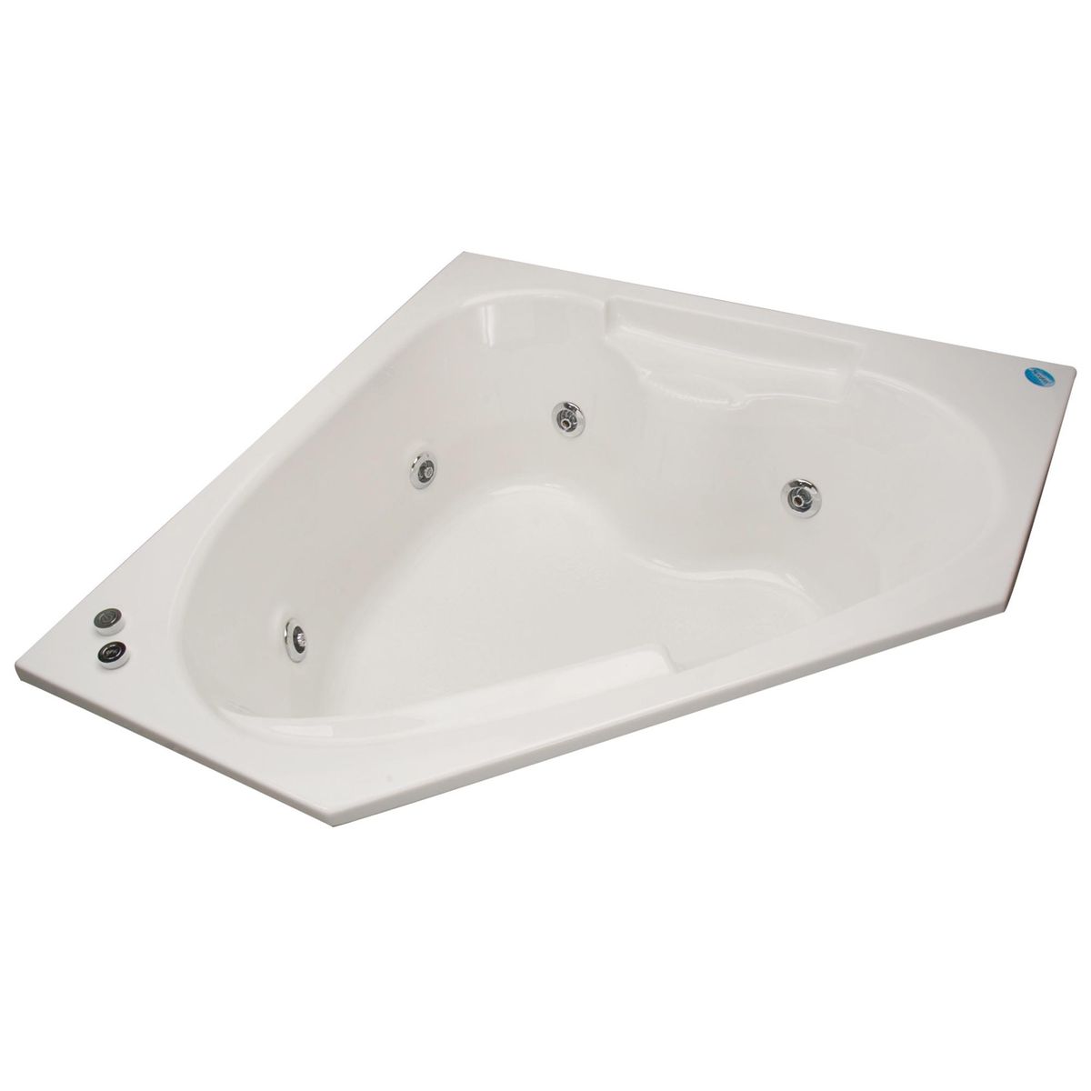 NORGLAS - Tina 140cm x 140cm  hidromasaje Noventta 6 jets derecha norglas