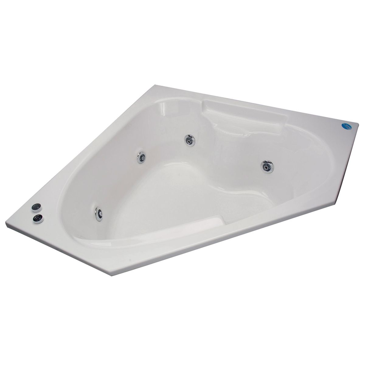 NORGLAS - Tina 140cm x 140cm  hidromasaje Noventta 6 jets izquierda norglas