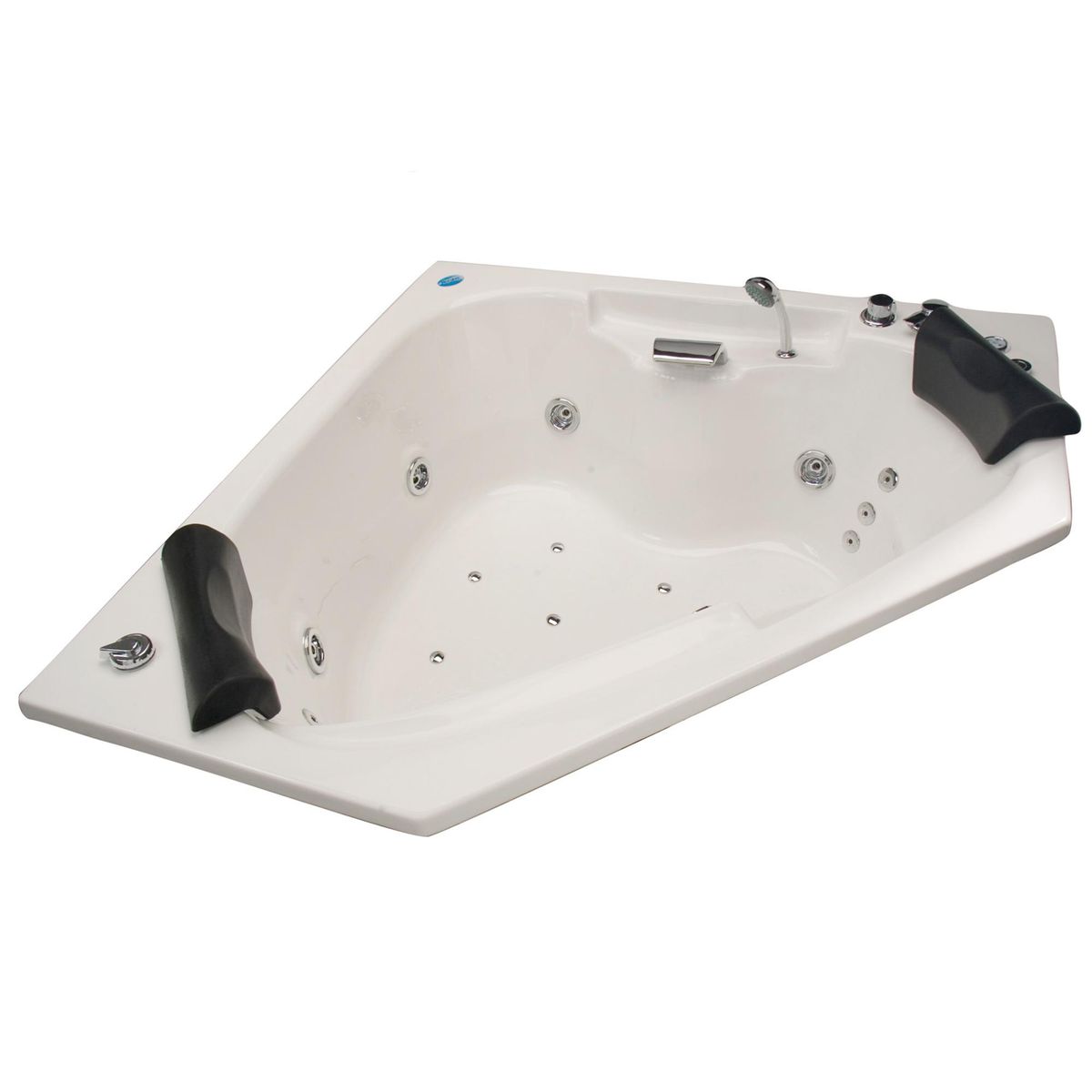 NORGLAS - Tina 140cm x 140cm  hidromasaje Noventta full 6 jets derecha norglas