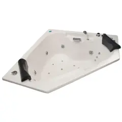 NORGLAS - Tina 140cm x 140cm  hidromasaje Noventta full 6 jets derecha
