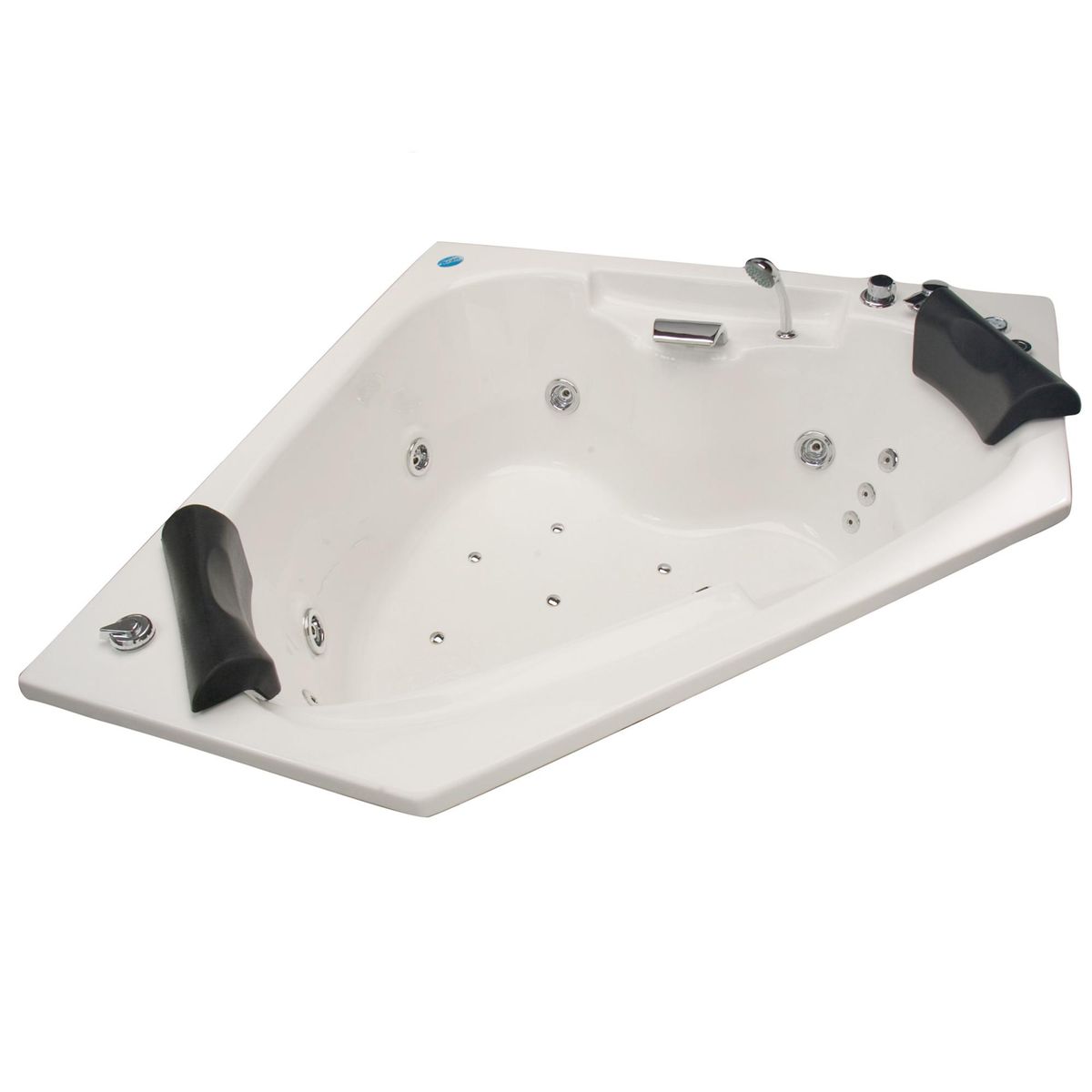 NORGLAS - Tina 140cm x 140cm  hidromasaje Noventta full 6 jets izquierda norglas