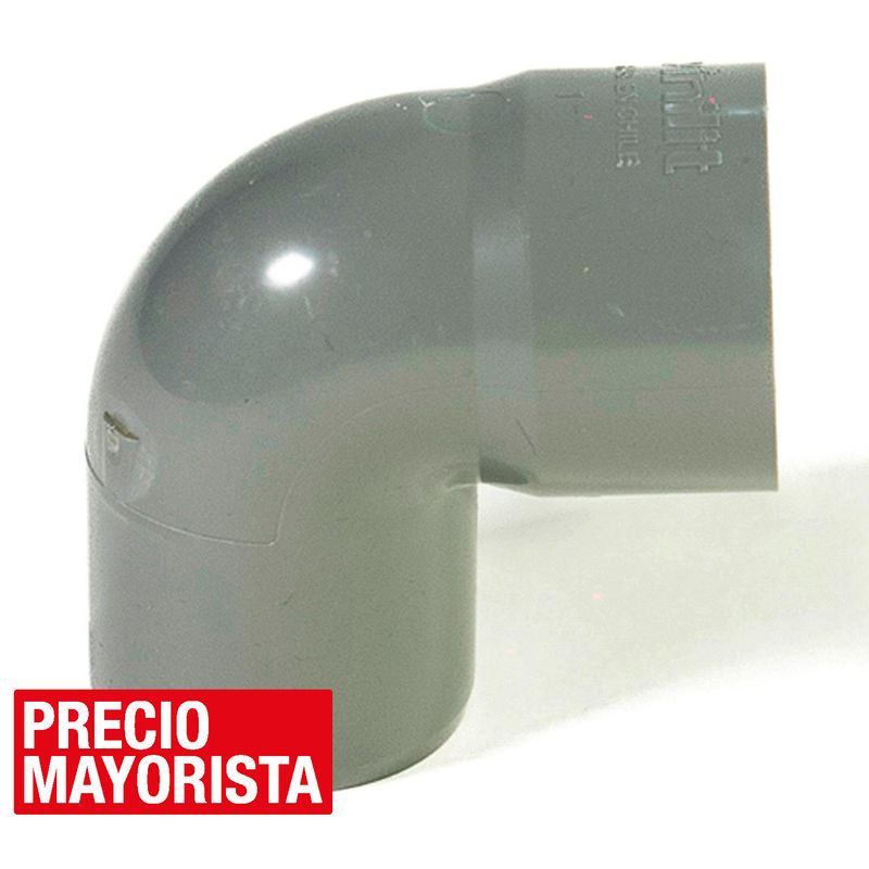 VINILIT - Codo 87,5o PVC-S Cementar 50mm Gris 1u