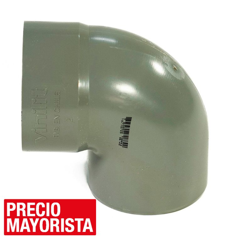 VINILIT - Codo 87,5o PVC-S Cementar 110mm Gris 1u