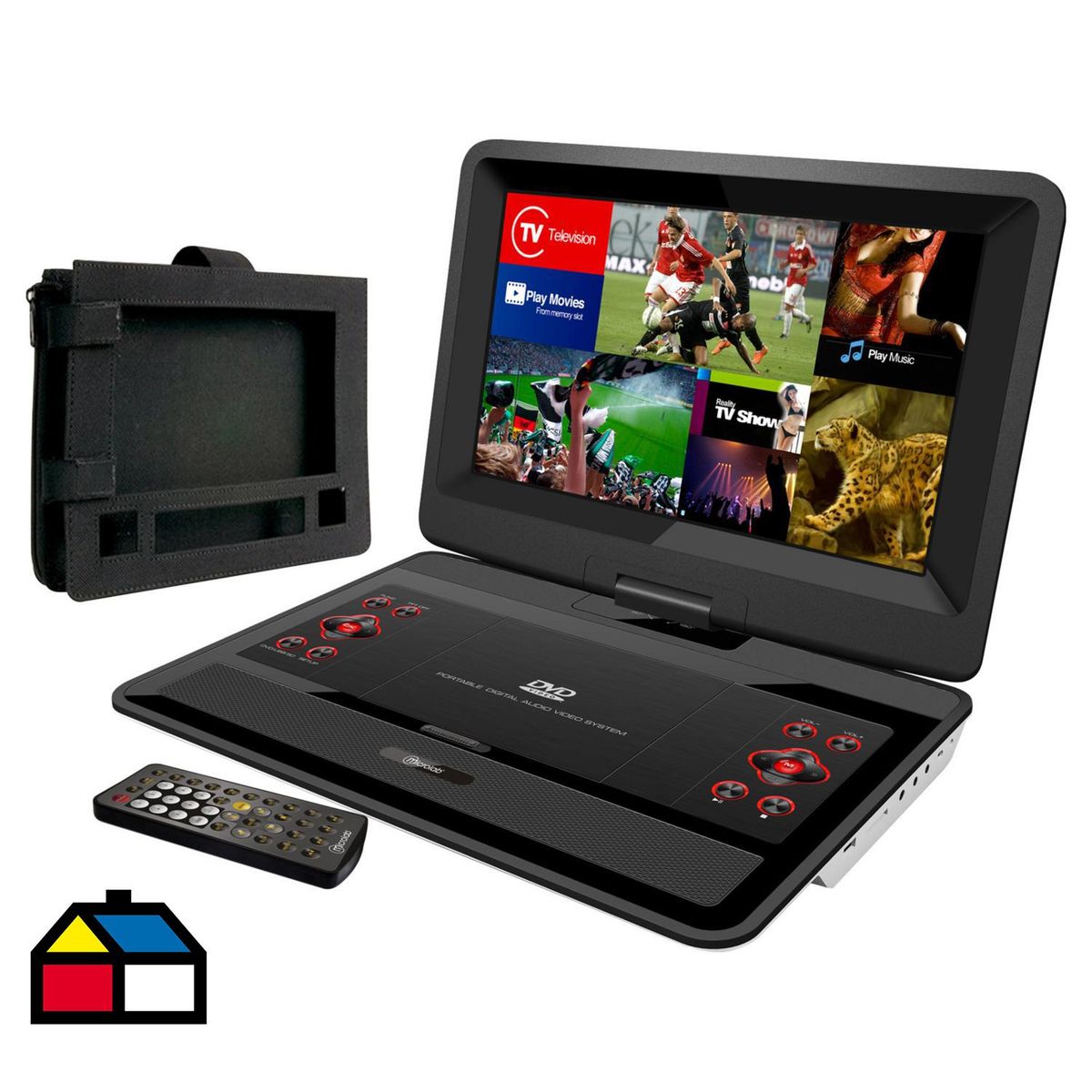 MICROLAB - Dvd Portátil Con Funda 12"
