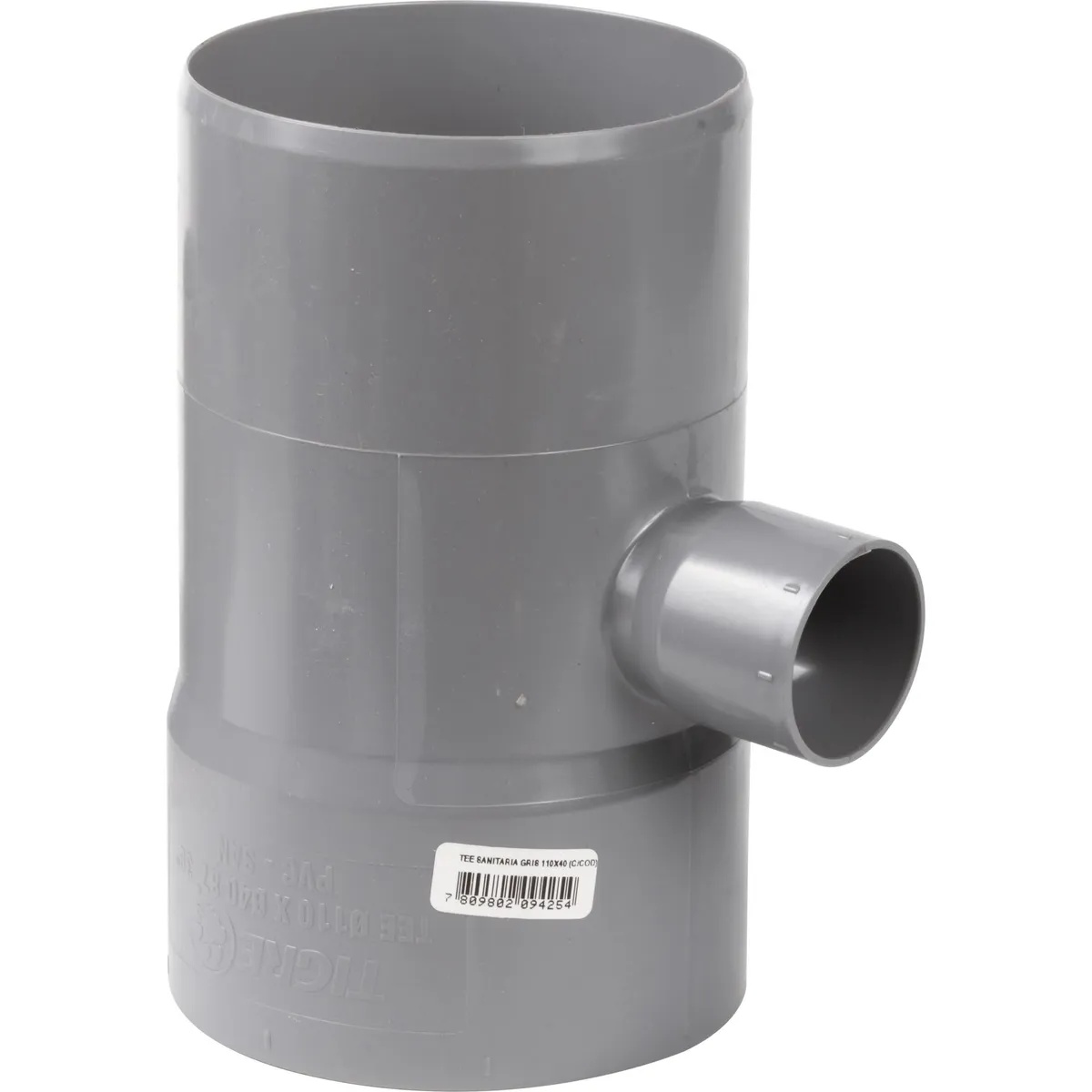 VINILIT - Tee Reducción PVC-S Cementar 110mm x 40mm Gris 1u
