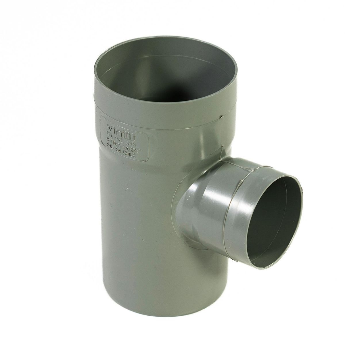 VINILIT - Tee Reducción PVC-S Cementar 110mm x 75mm Gris 1u