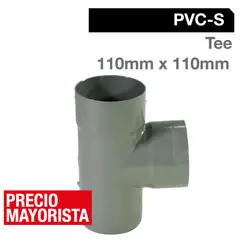 VINILIT - Tee PVC-S Cementar 110mm x 110mm Gris 1u