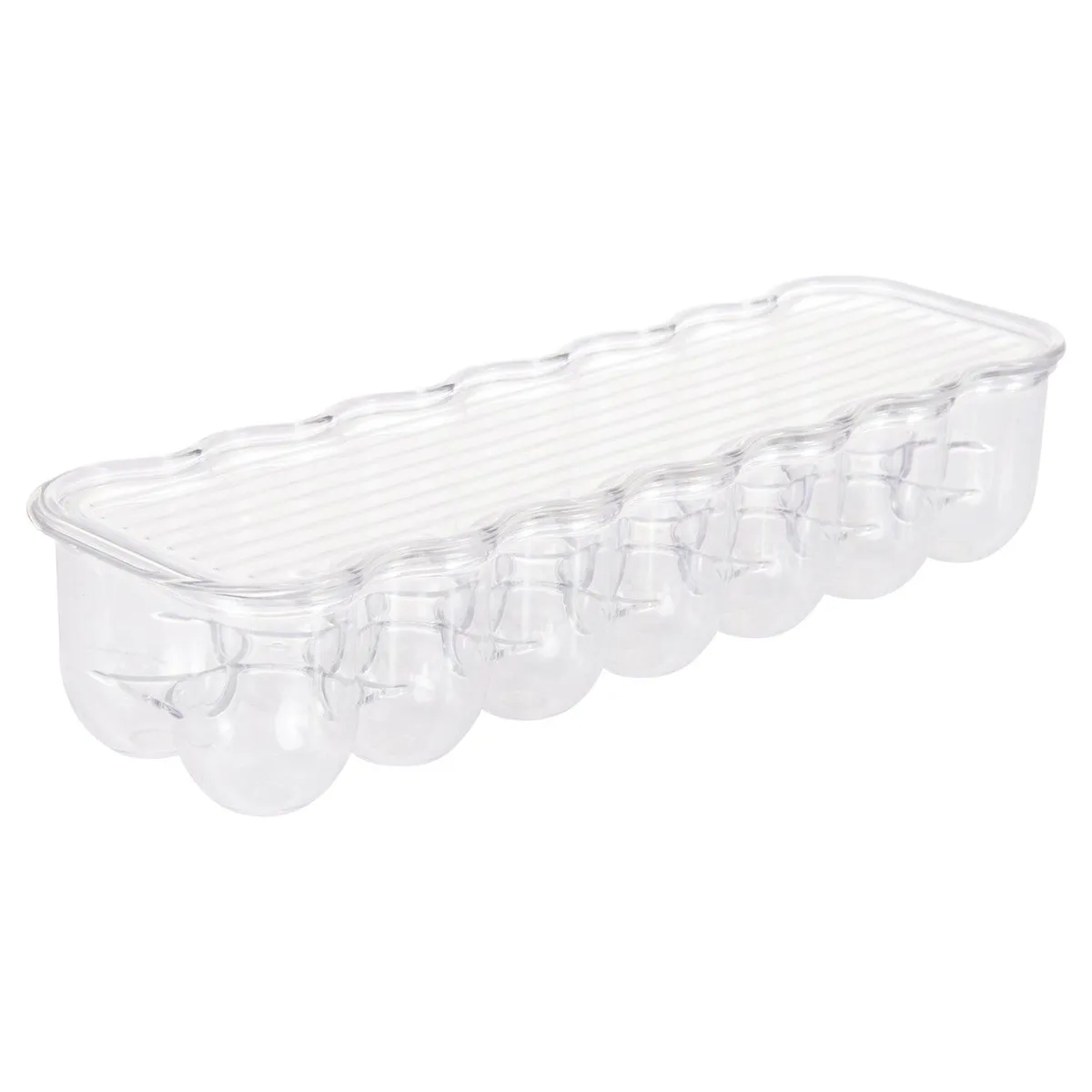 INTERDESIGN - Organizador de huevos para refrigerador 7,6x10,8x36,8cm acrílico