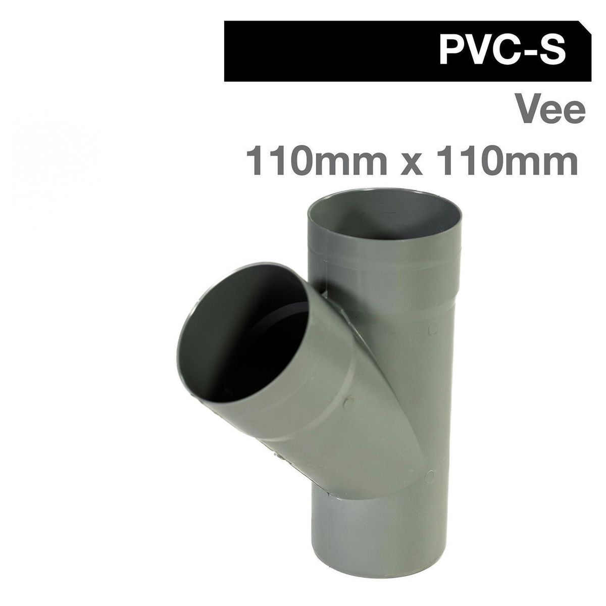 VINILIT - Vee PVC-S Cementar 110mm x 110mm Gris 1u