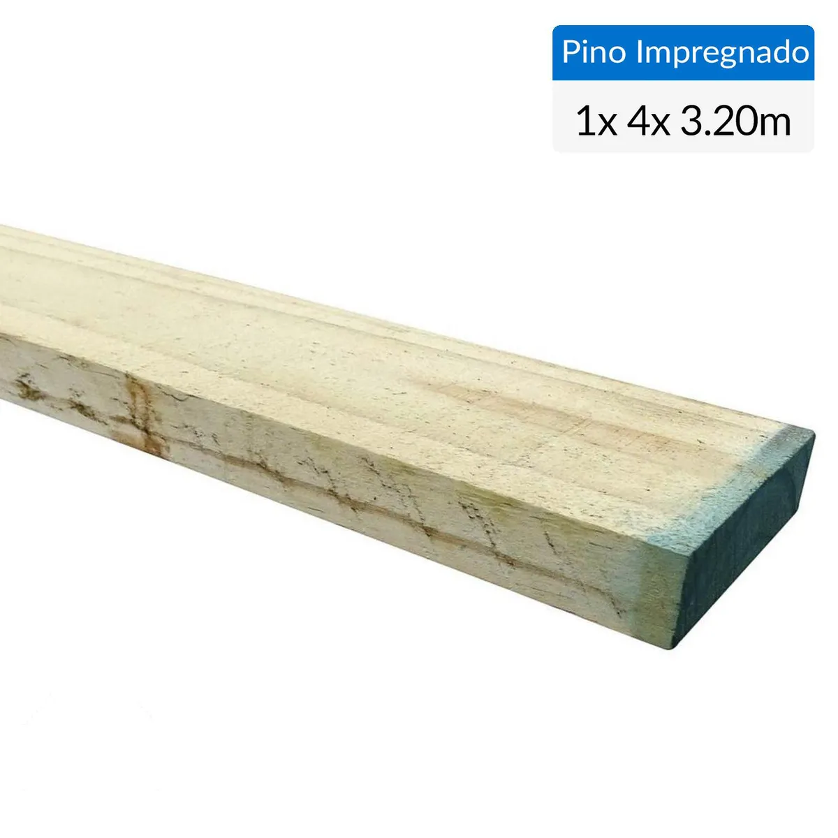 GENERICO - Pino impregnado cobre micronizado 1 x 4 x 3,2 m