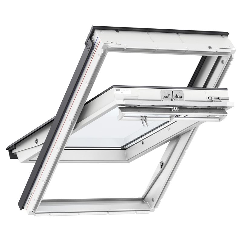 VELUX - Ventana  Techo Inclinado - GGU FK06 66X118cm - Madera Blanco