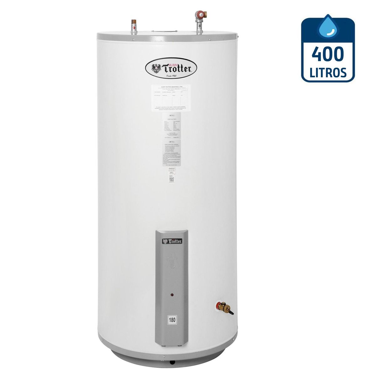Termo AT Eléctrico 400 Litros 6 kW de Muro, marca TROTTER INDUSTRIAL - Foto Principal