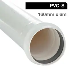 VINILIT - Tubo Sanitario para Cementar PVC Agua 160 mmx6 m