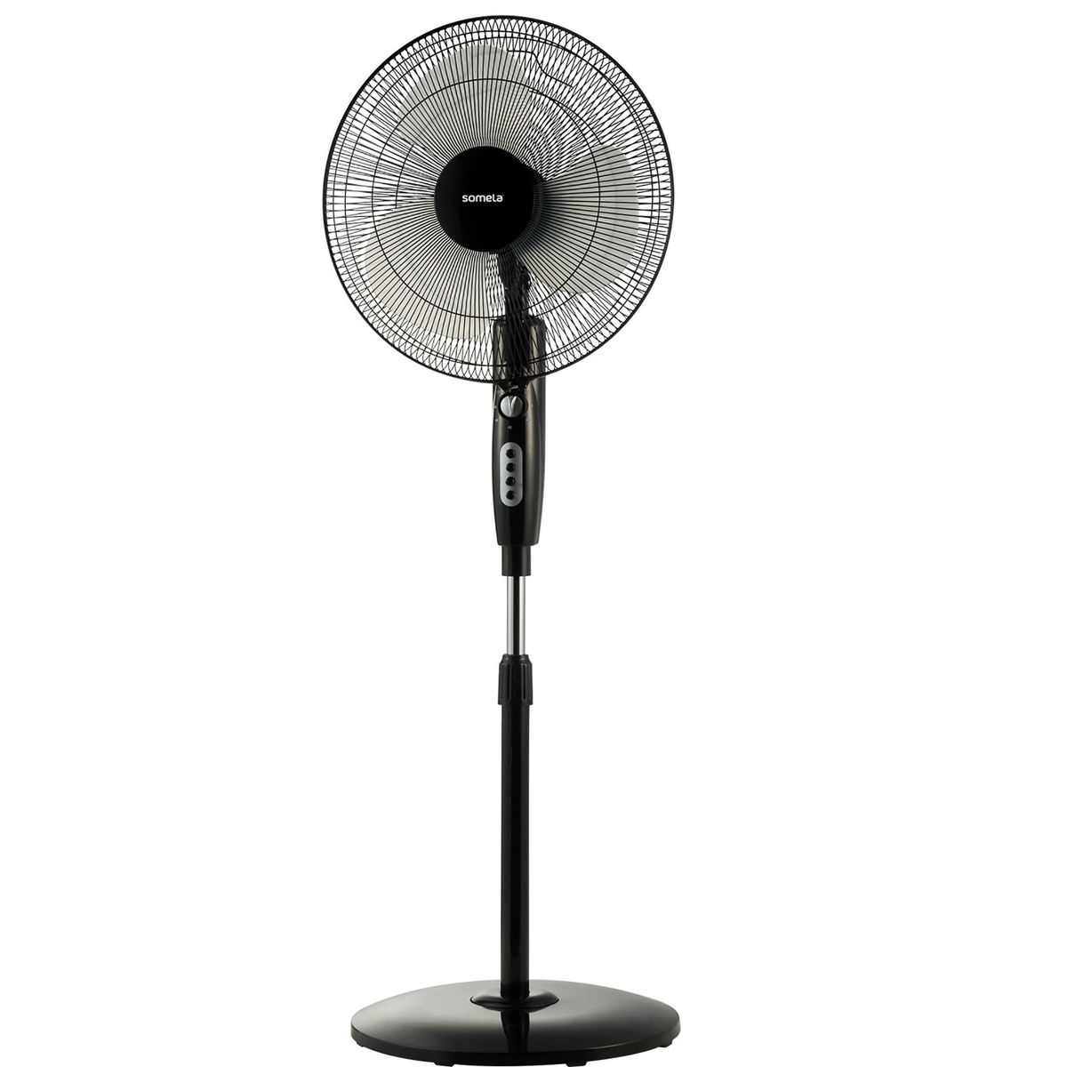SOMELA - Ventilador de pedestal 16" gris