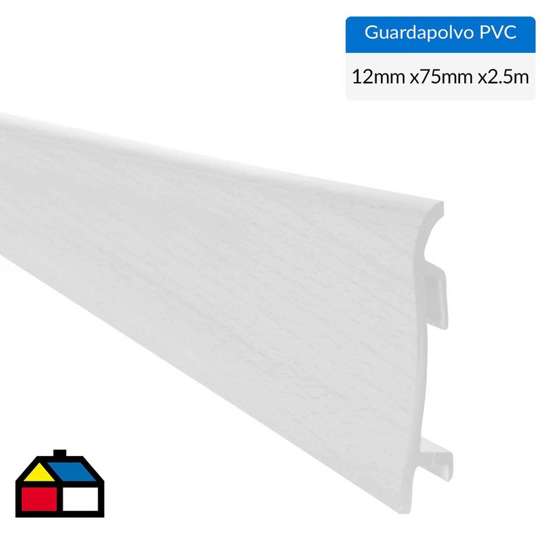 DVP - Guardapolvo pvc VO DV75 2,5X75MM blanco