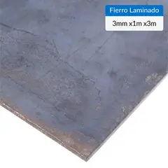 GENERICO - Plancha laminado caliente 3 mm x 1 x 3 mt