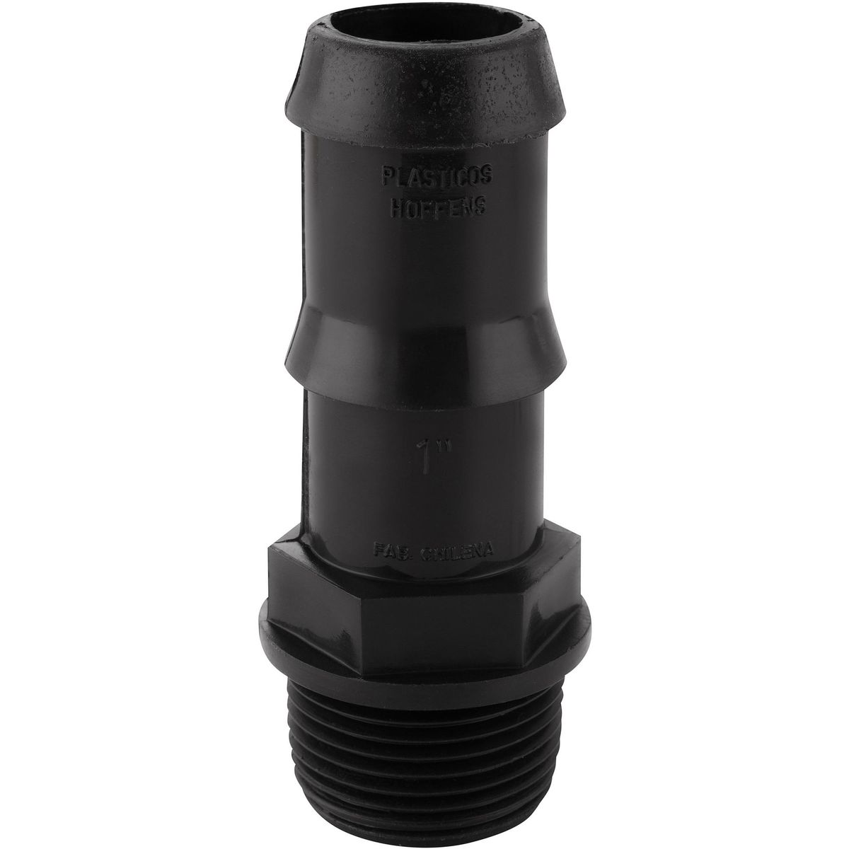 HOFFENS - Terminal Polietileno HE 1" Negro 1u