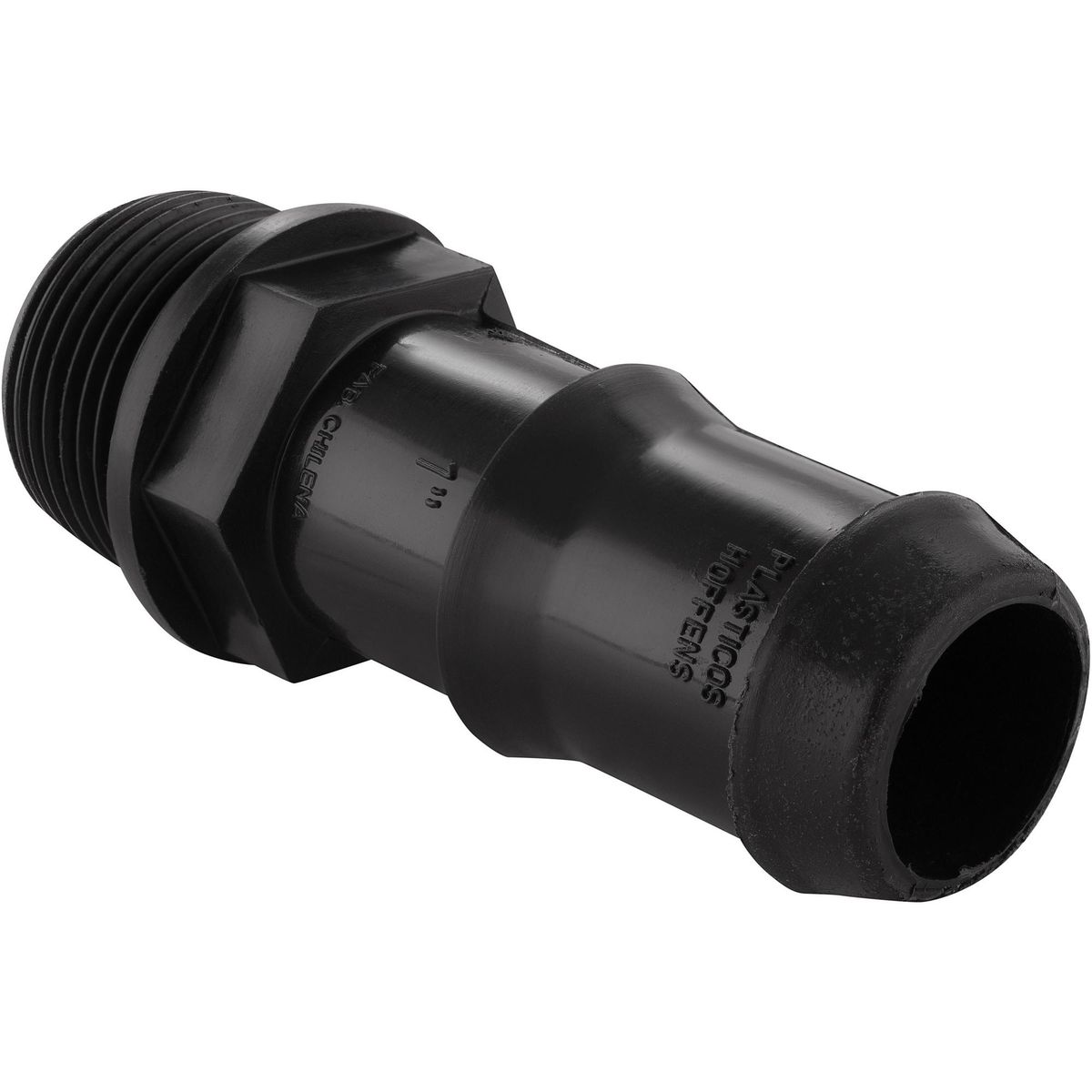 HOFFENS - Terminal Polietileno HE 1" Negro 1u