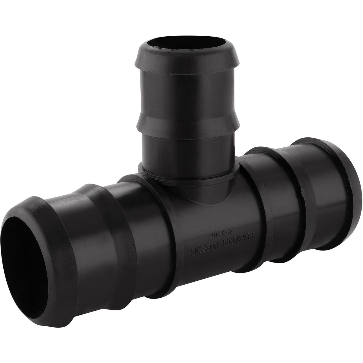 HOFFENS - Tee Reducción Polietileno 2" x 1 1/2" Negro 1u