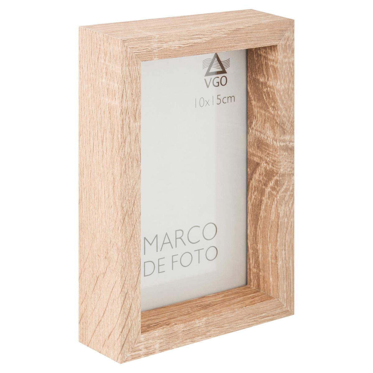 VGO - Marco de Foto 10x15 cm Beige Madera