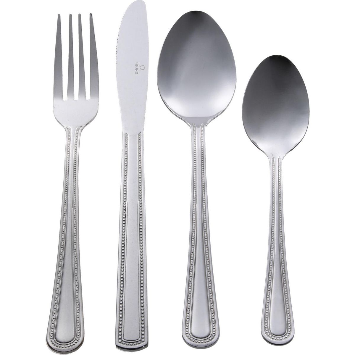 KRONS - Juego de Cubiertos Acero 24 Piezas