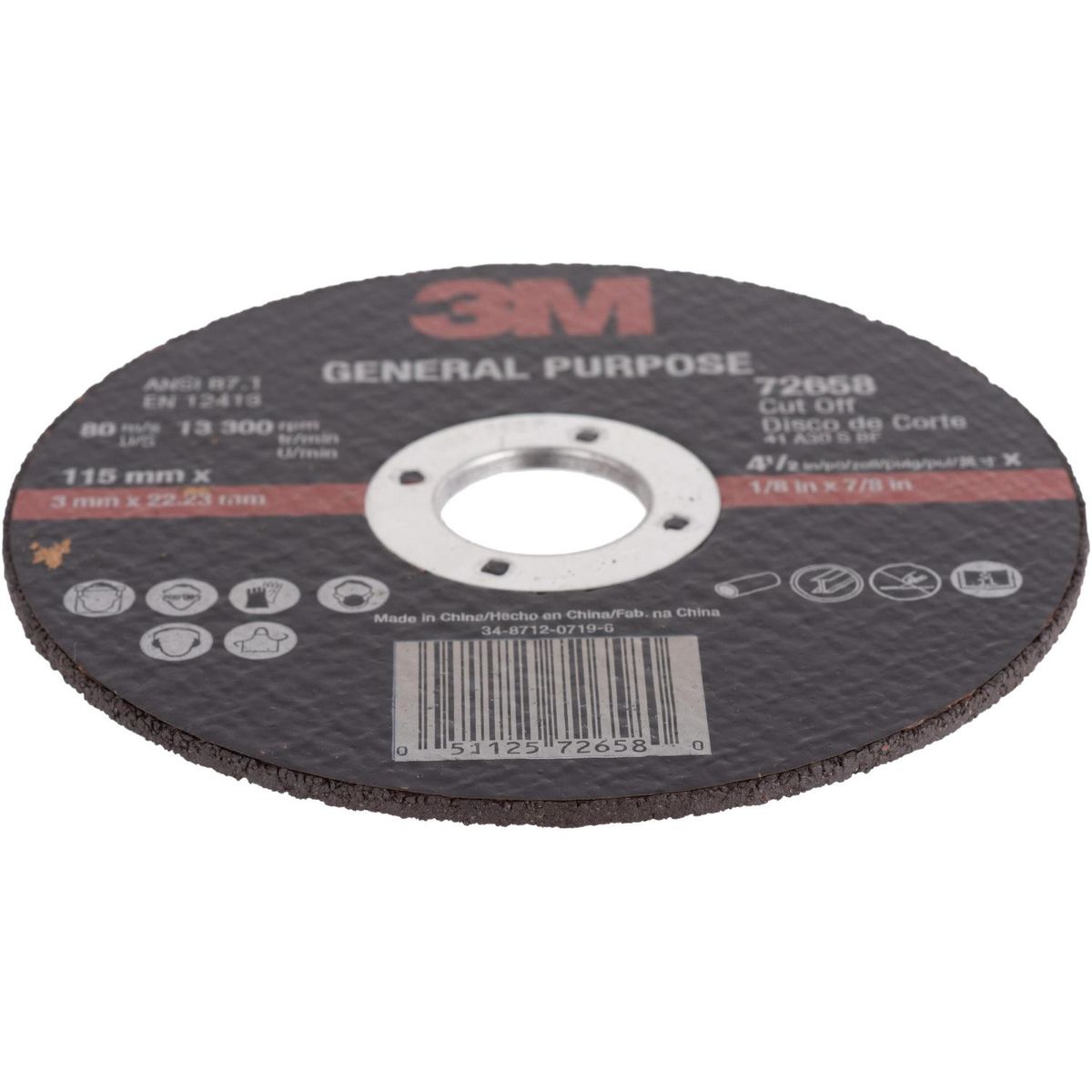 3M - Disco de corte universal 4,5" acero