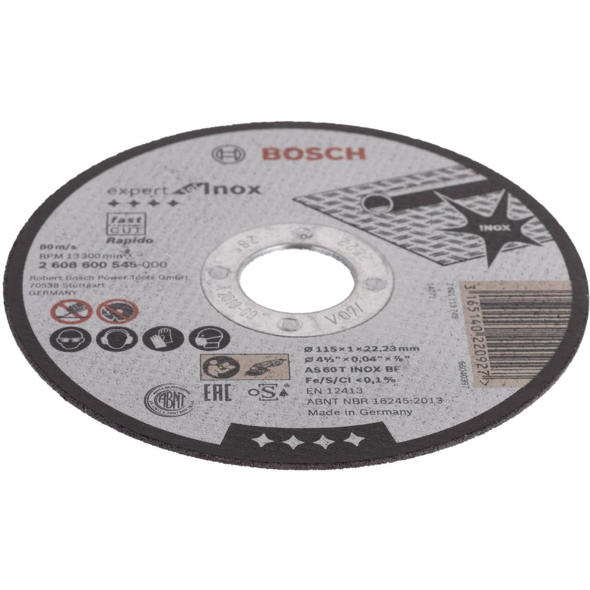 BOSCH - Disco de corte 4" acero