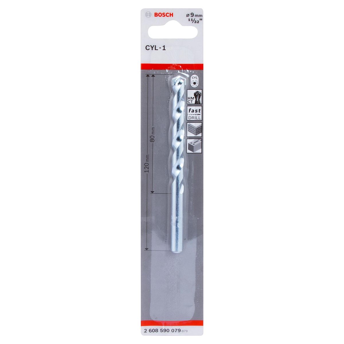 BOSCH - Broca para concreto espiral 9x120 mm