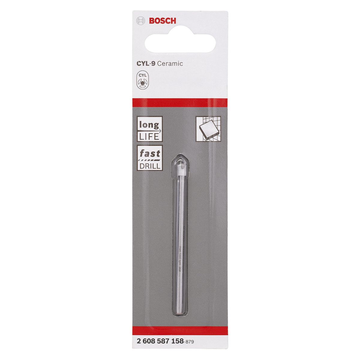 BOSCH - Broca para cerámica 80 mm 8 mm