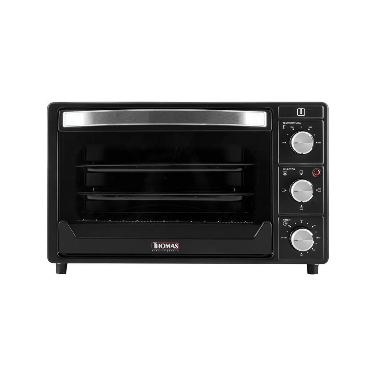 THOMAS - Horno eléctrico 25 litros negro