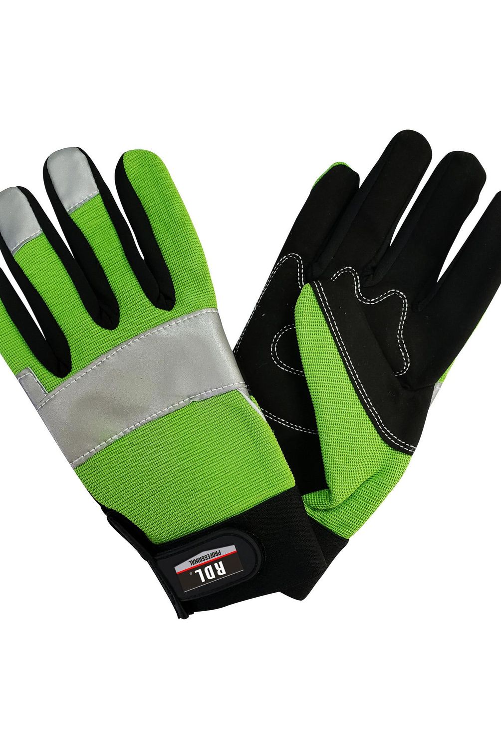 REDLINE - Guante cuero supervisor con textil executive fluor reflectivo