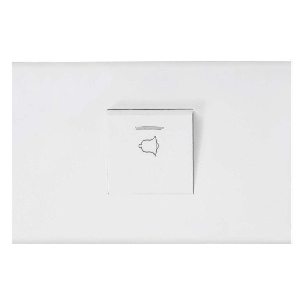 HALUX - Pulsador timbre 10 A blanco