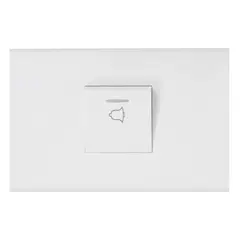 HALUX - Pulsador timbre 10 A blanco