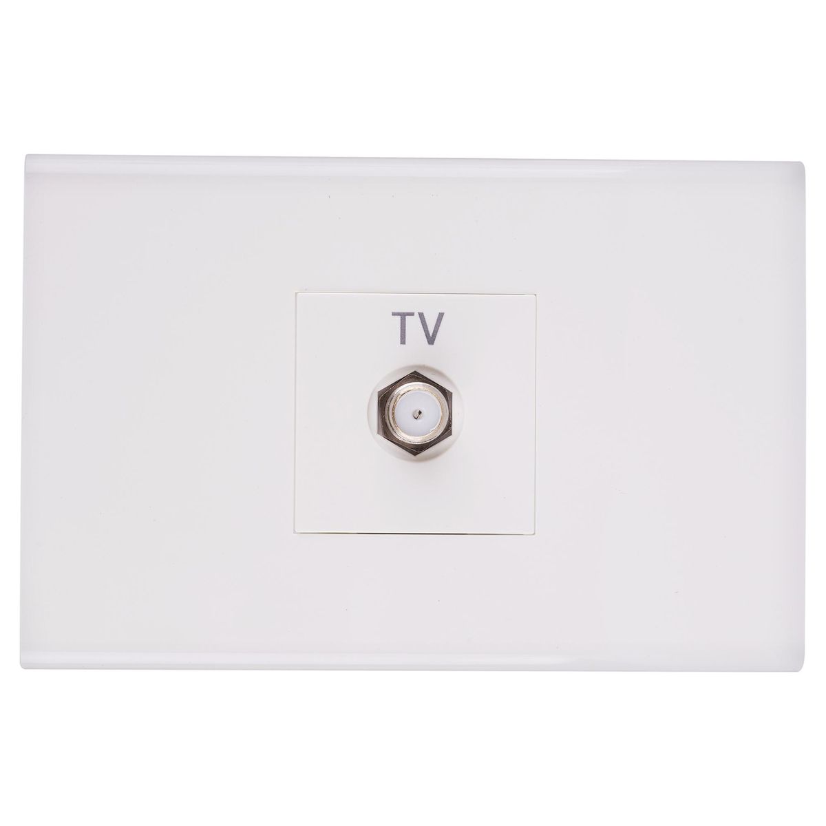 HALUX - Toma coaxial TV 10 A blanco