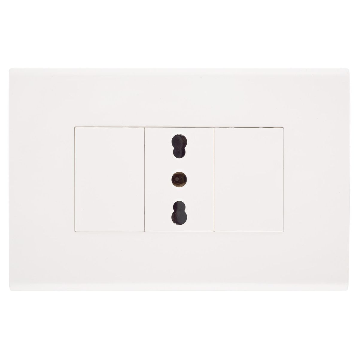 HALUX - Tomacorriente simple 10 A Blanco