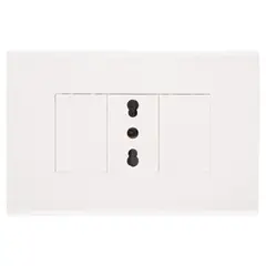 HALUX - Tomacorriente simple 10 A Blanco