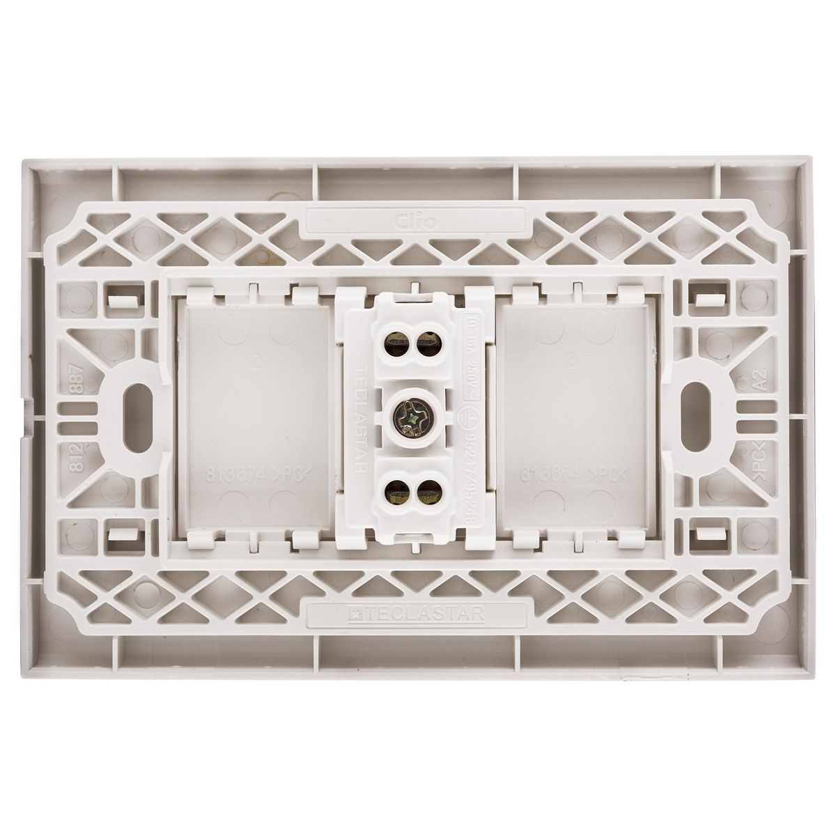 HALUX - Tomacorriente simple 10 A Blanco